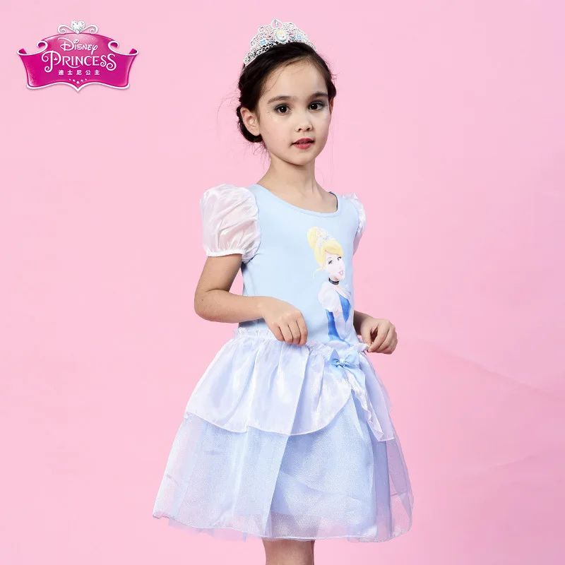 Платье Диснея платье принцессы Золушки детское нарядные платья для девочек