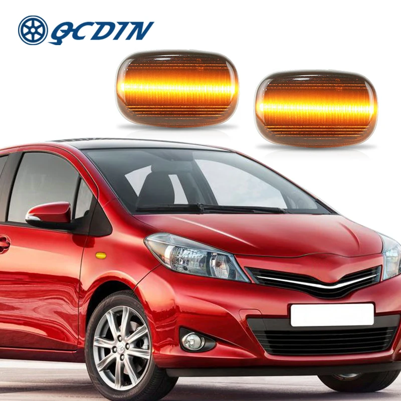 

QCDIN For Hilux MK4/MK5 Carina E T19 Amber LED Side Marker Light Turn Signal For Corolla E10/E11/E12 Paseo(Cynos) EL44/EL54