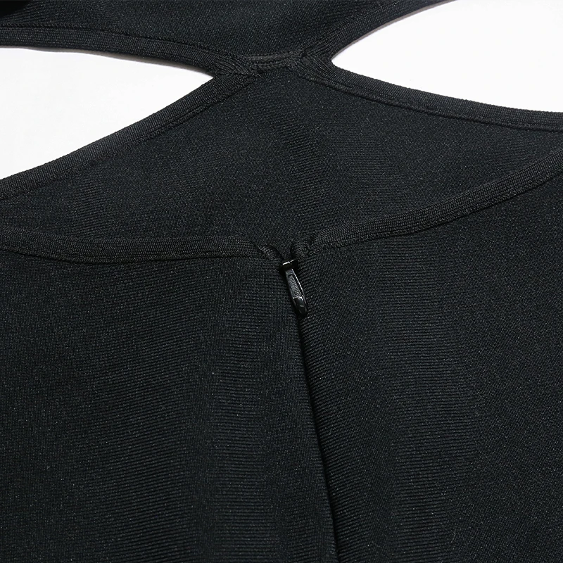 

Deer Lady Bandage Dress Black Sexy Midi Bandage Dress 2021 New Arrivals Cut Out Bodycon Dresses Evening Party Dress Women