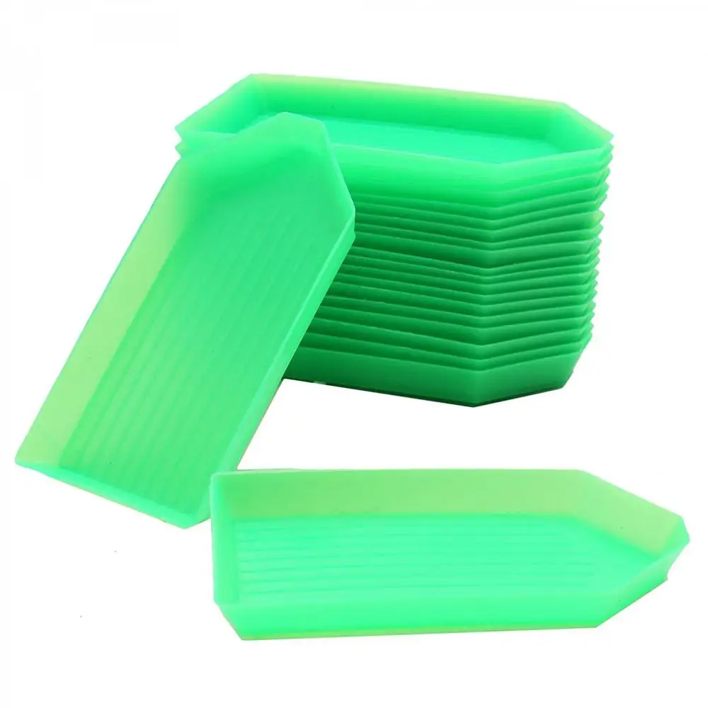 

10pcs Multipurpose DIY Diamond Painting tools Accessories tray 5D Diamond Painting storage box diamond painting Pen plate