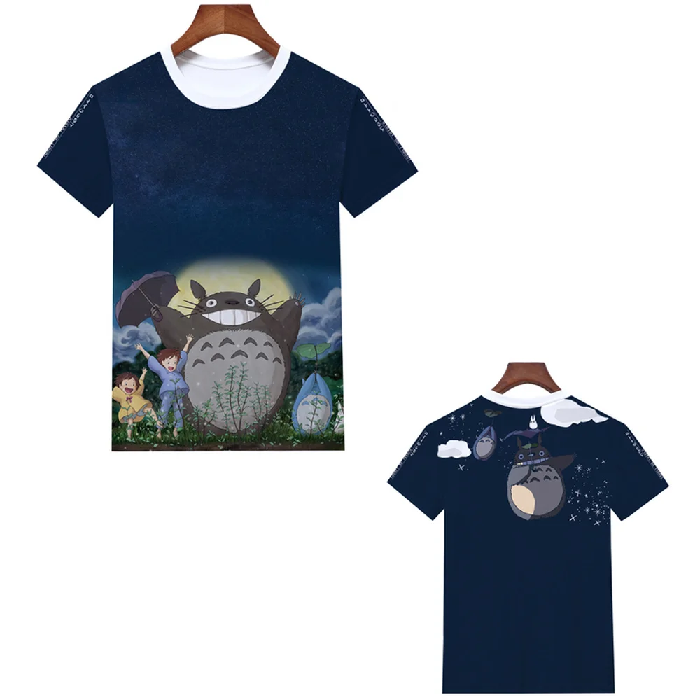 

Anime My Neighbor Totoro T-Shirt Teenager Short Sleeve Boys 3D Print O-Neck Cartoon Casual Modal Sport Tees Harajuku Streetwear