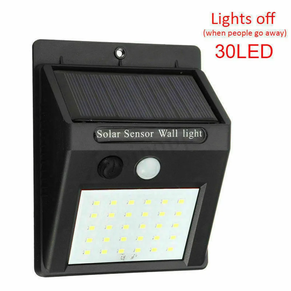 Уличный светильник на солнечной батарее с датчиком движения водонепроницаемый