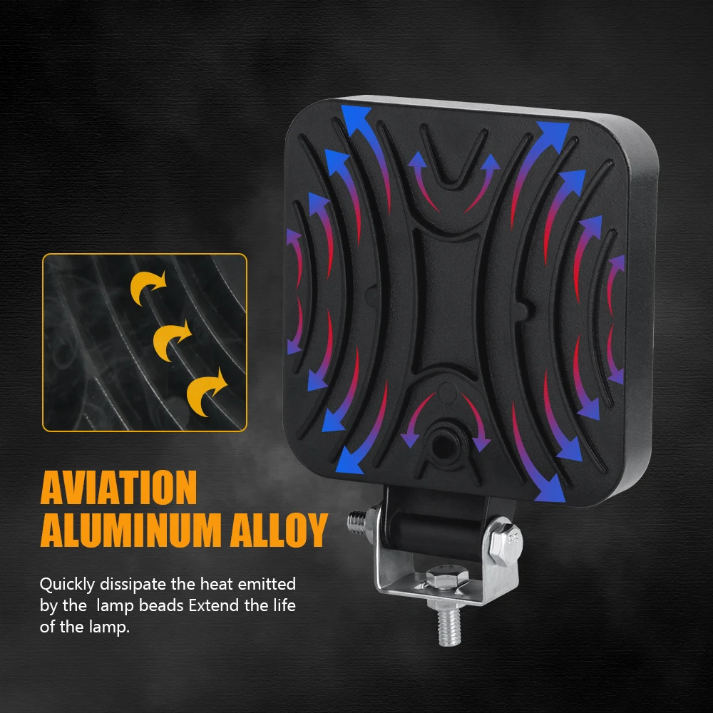 3-дюймовая Светодиодная панель рабочего освещения прожекторный луч чипы COB 12 В 24