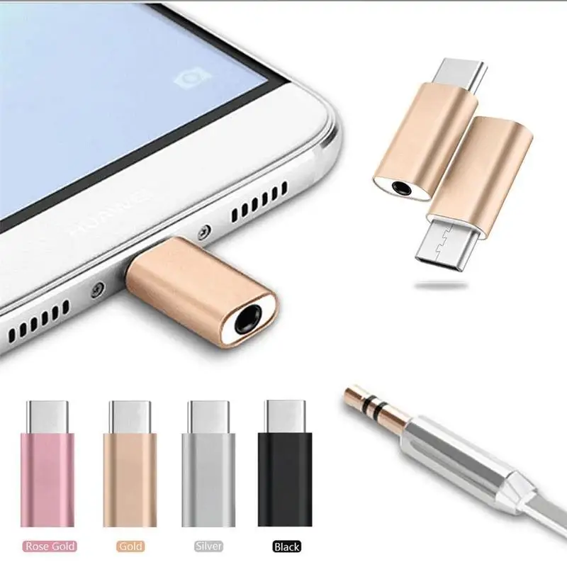 Универсальный Переходник USB Type C мама на 3 5 мм папа для наушников и
