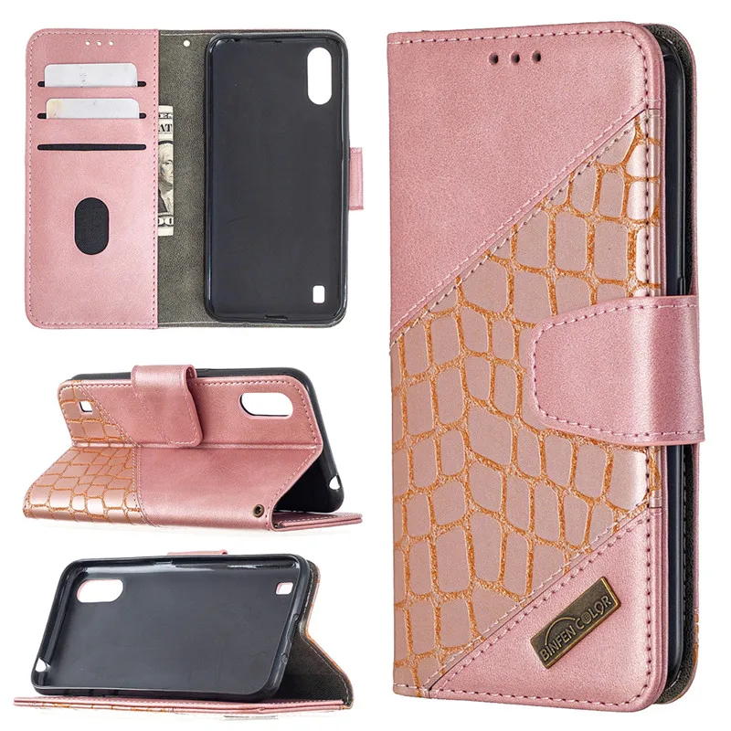 

Оригинальный чехол-книжка с бумажником для Samsung Galaxy A01, чехол для SamsungA A 01 A015, искусственная кожа, чехол-подставка для телефона