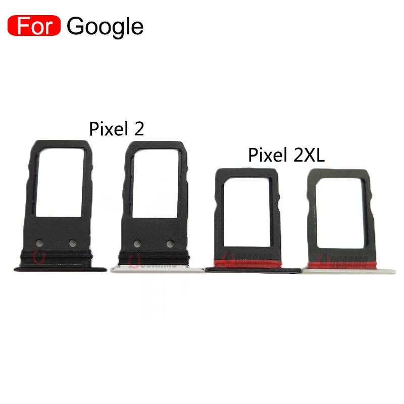 Black / White SIM Card Socket Slot For Google Pixel 2xl 2 XL Sim Tray Holder Repair Replacement Parts | Мобильные телефоны и