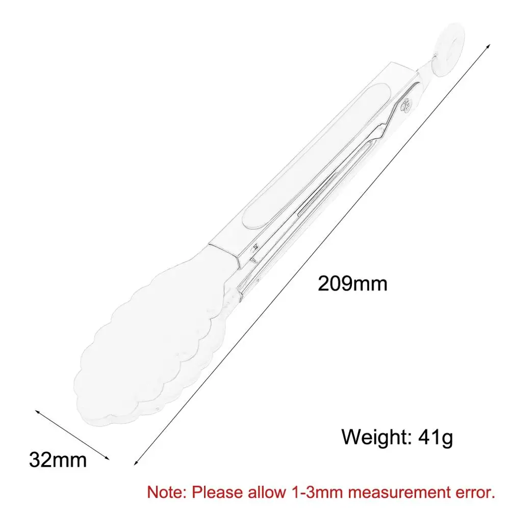 Термостойкие нейлоновые кухонные щипцы для барбекю ПП + из нержавеющей стали |
