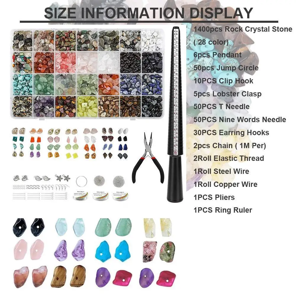 

1400 шт., набор аксессуаров для браслета, в богемном стиле