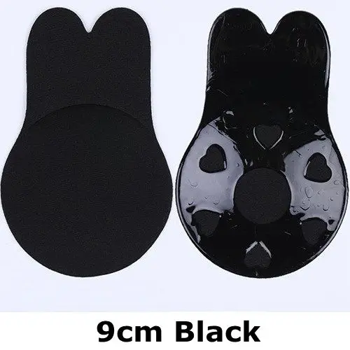 9cm black Бюстгальтер с эффектом пуш-ап, для груди, для сосков, для женщин, многоразовые, силиконовые, невидимые, клейкие, нижнее белье, сексуальное белье аксессуары - Цвет: 9cm black