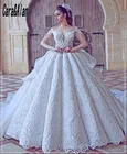 Платье женское свадебное с открытой спиной, коротким рукавом и кружевной аппликацией