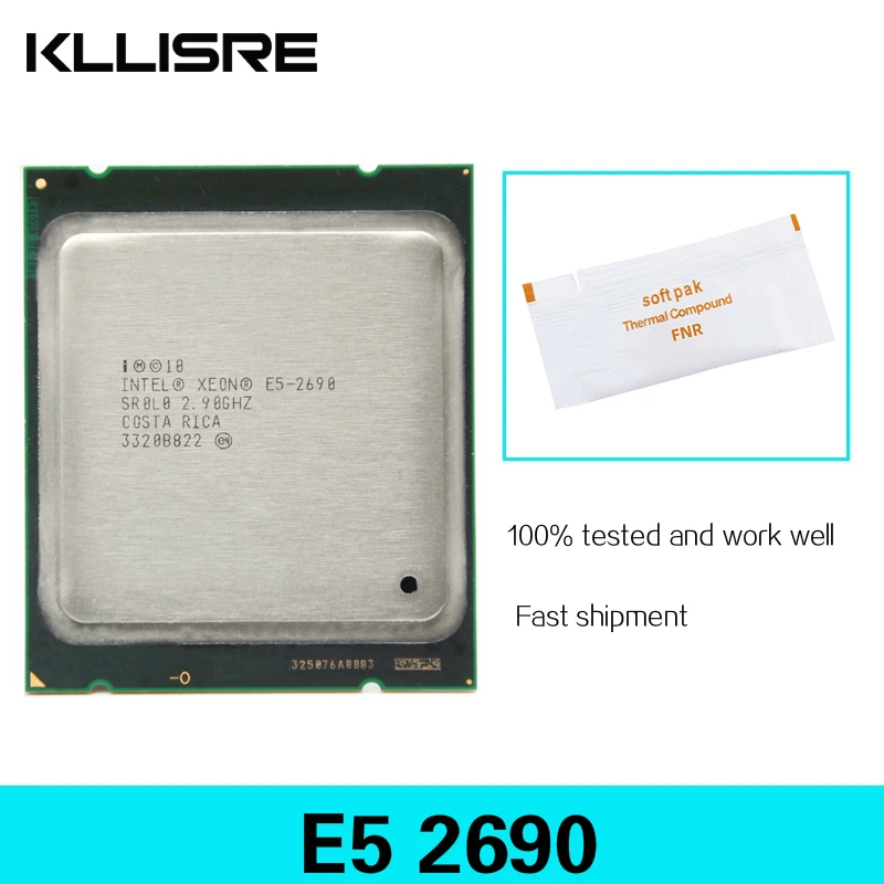 Kllisre Термопаста с Intel Ксеон E5 2620 2640 2689 2690 Процессор LGA 2011 настольных ПК процессор