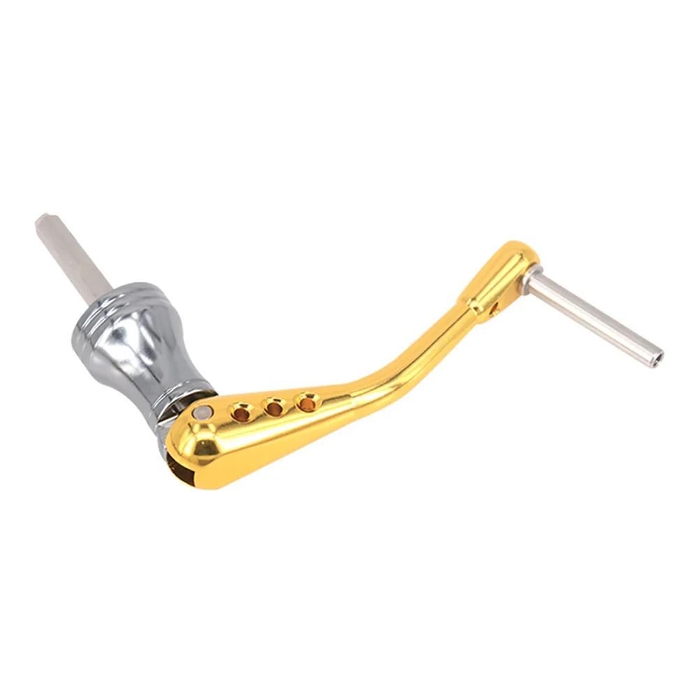 Рыболовная катушка из нержавеющей стали с ЧПУ складная ручка для спиннинга S