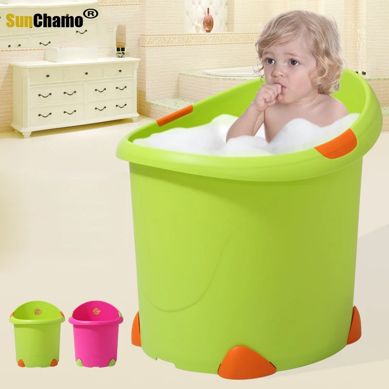 Модная складная детская Ванна ярких цветов большая ванна безопасное сиденье
