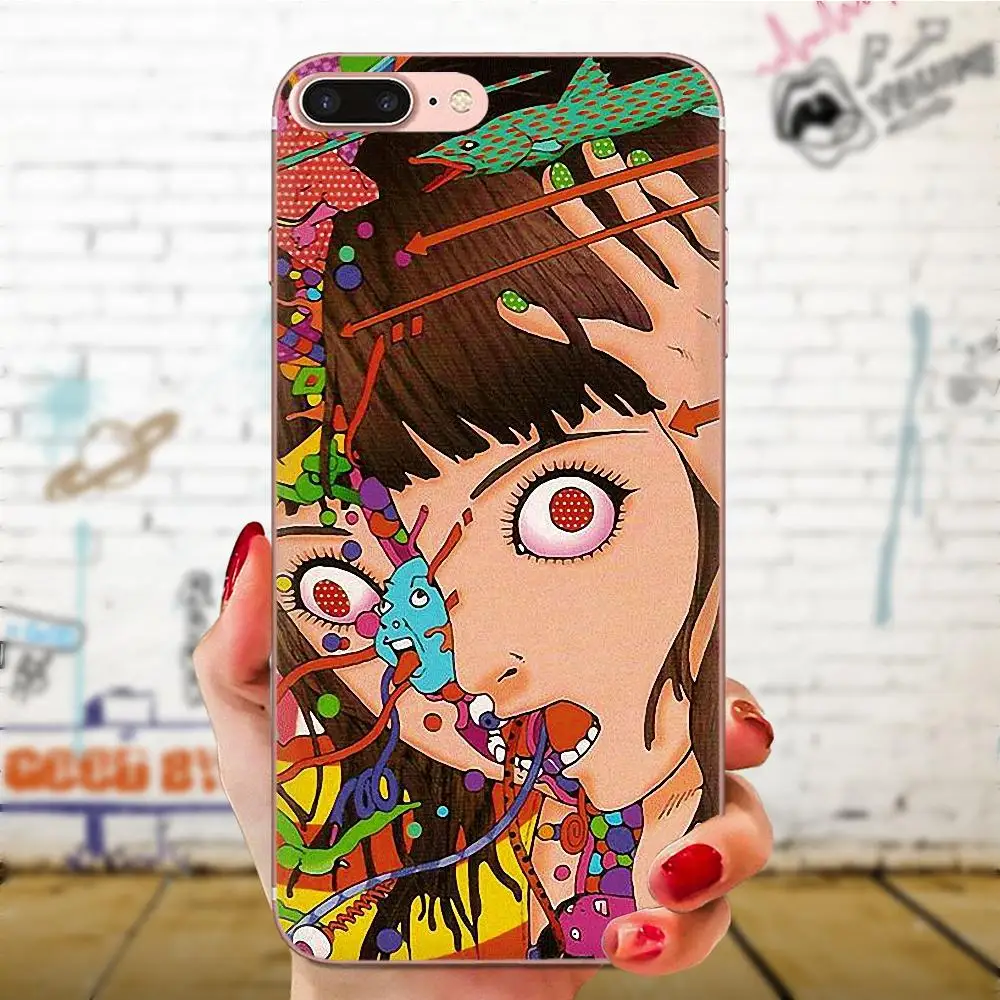 Shintaro Kago мультфильмы ужасов для sony Xperia Z Z1 Z2 Z3 Z4 Z5 compact Mini M2 M4 M5 T3 E3 E5 XA XA1 XZ Премиум ТПУ