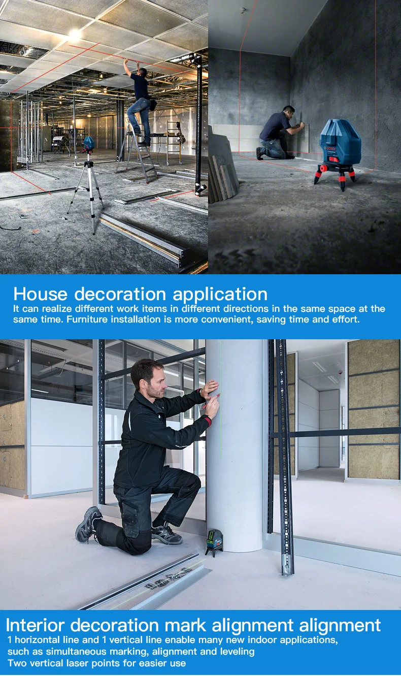 Bosch GLL5-50X/GLL3-15X Лазерная Маркировочная Техника инфракрасный маркировочный инструмент 5 линия 3 линия 1 заказ