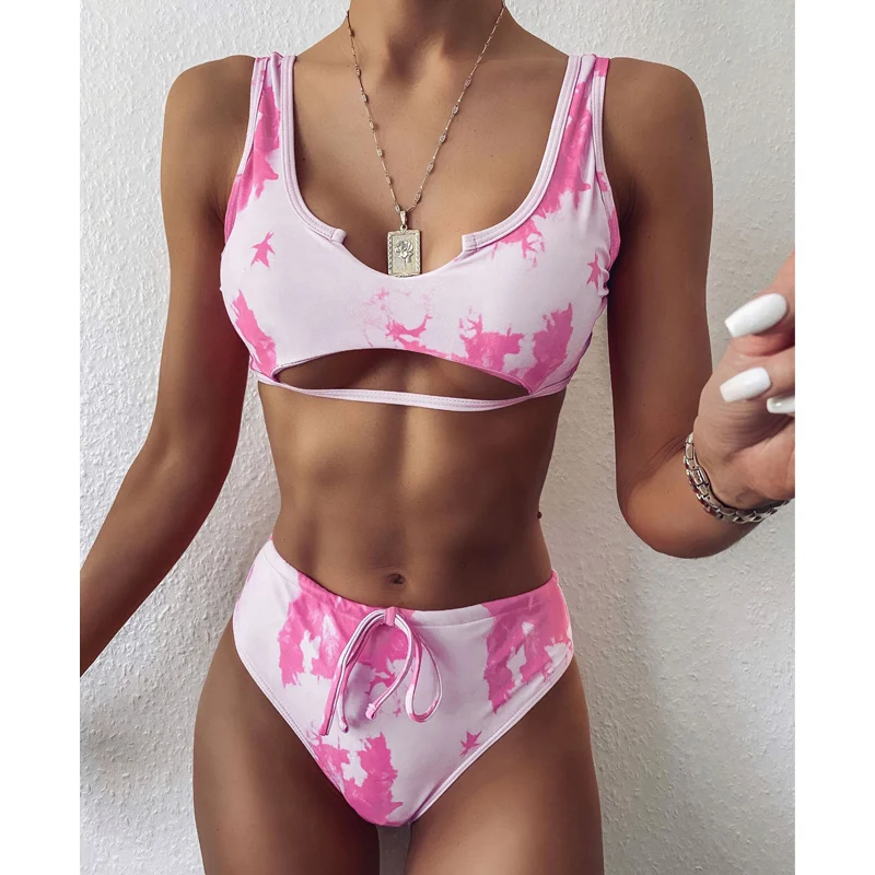 Купальник из двух предметов соблазнительный бикини с завязкой 2020 купальник