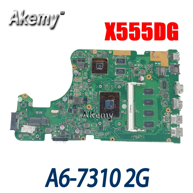 Amazoon для For Asus X555DG X555YI X555Y x555d материнская плата ноутбука CPU A6-7310 2G Графика 4G память