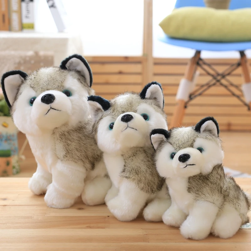 

Kawaii Puppy Stuffed Toys 18cm23cm Cute Simulation Husky Dog Plush Toys Stuffed Doll Kids Baby Toys Girls Gift toys for children