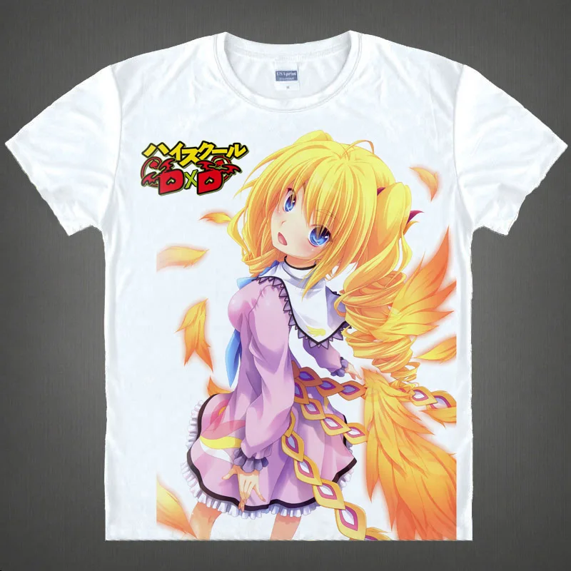 Футболка для старшей школы с принтом DxD Rias Gremory футболки косплея Himejima Akeno топы