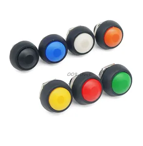 1 шт. 2-контактный мини-переключатель 12 мм 1A водонепроницаемый переключатель pbs33b 12 В Мгновенный кнопочный переключатель сброс без блокировки pbs-33b