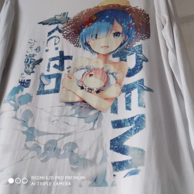 

Japanese Anime Re:Life in a different world from zero shirt lovely character REM KID T Shirt CLOTHES