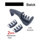 Бытовая точилка из нержавеющей стали, специальные аксессуары для кухни, алмазная Керамическая точилка для стержней, 3-секционная точилка с нескользящей основой