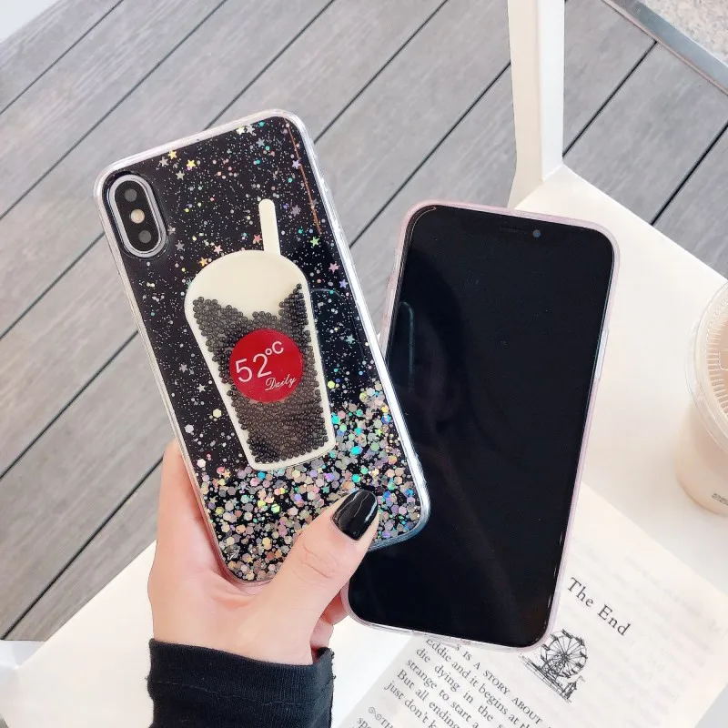 3D Блестящий Мягкий чехол для iPhone 11 Pro XS Max XR X 6S 7 8 plus samsung S8 S9 A50 S20|Бамперы| |