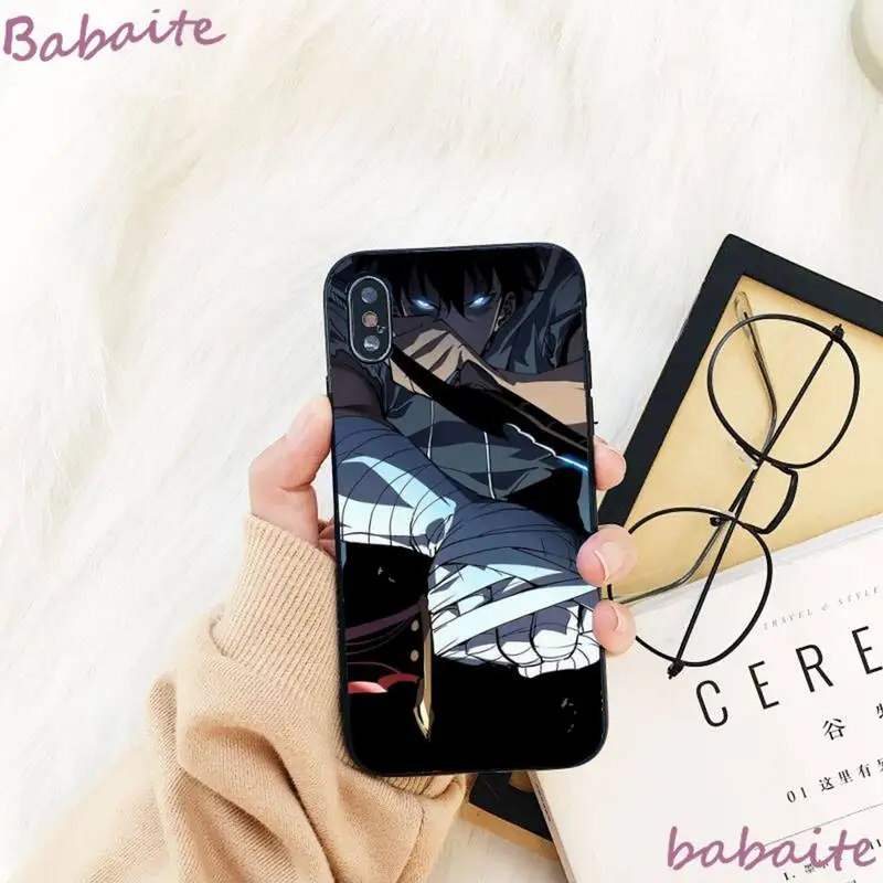 

Babaite Anime Solo leveling Painted Phone Case For iPhone 8 7 6 6S Plus X XS MAX 5 5S SE XR 11 11pro promax 12 12Pro Promax