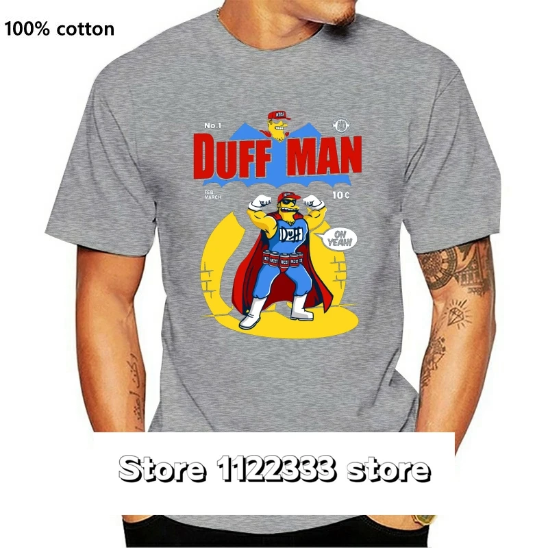 

Camiseta estampada creativa de moda, camiseta de Duffman