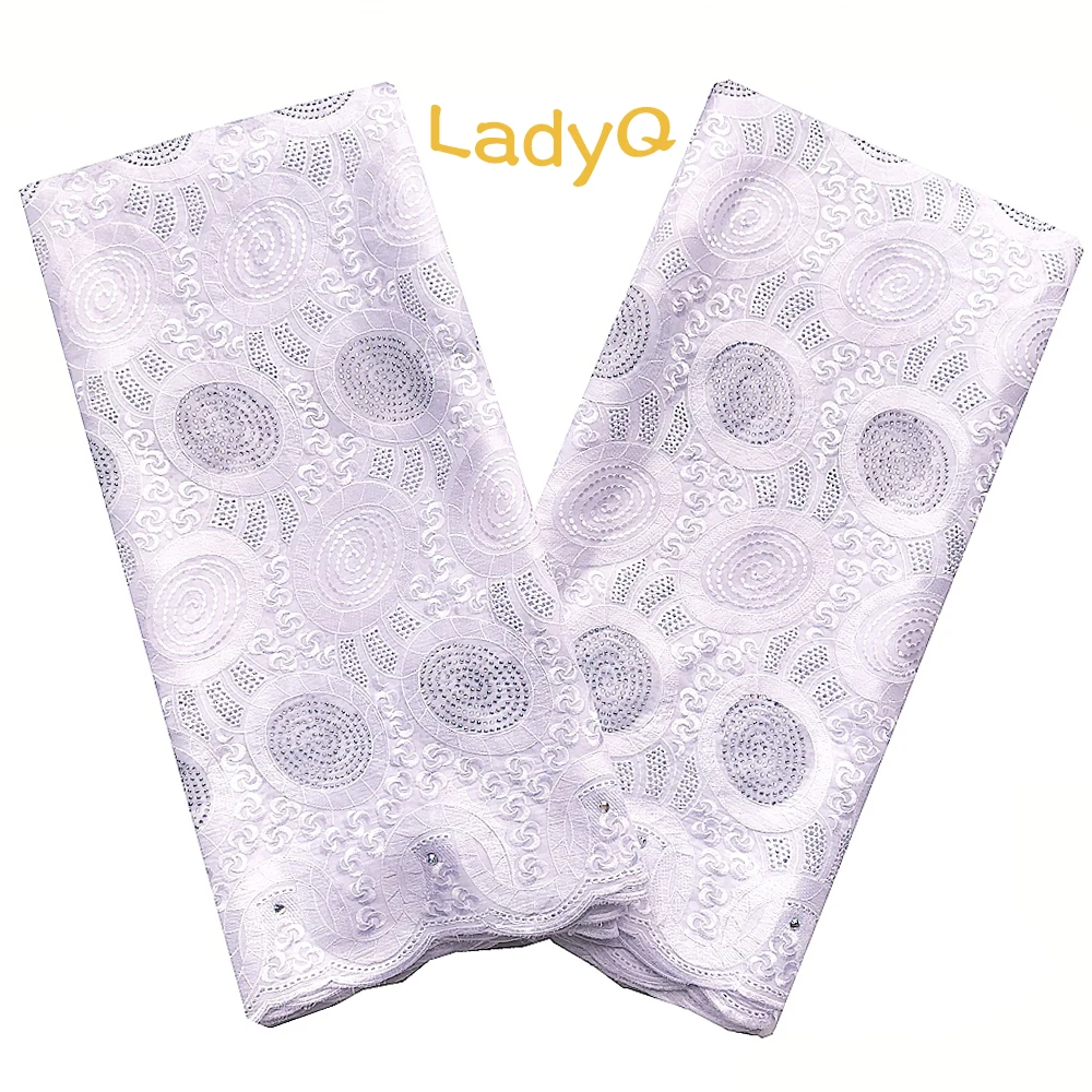 Новая швейцарская вуаль кружева в Швейцарии Африканская Хлопковая зеленая