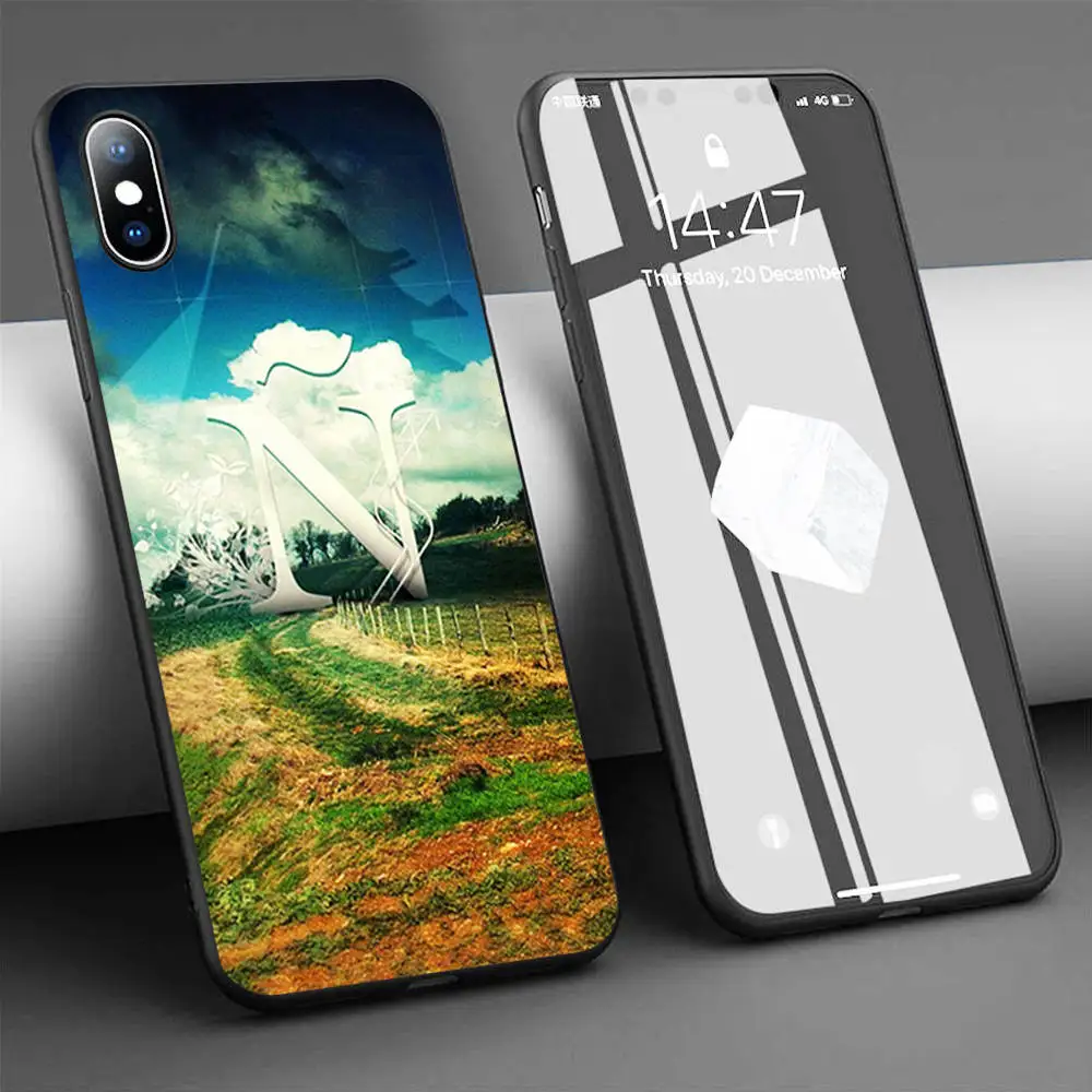 Мягкий силиконовый чехол с надписью N для iPhone 11 Pro Max X 5S 6 6S XR XS 7 8 Plus телефона |
