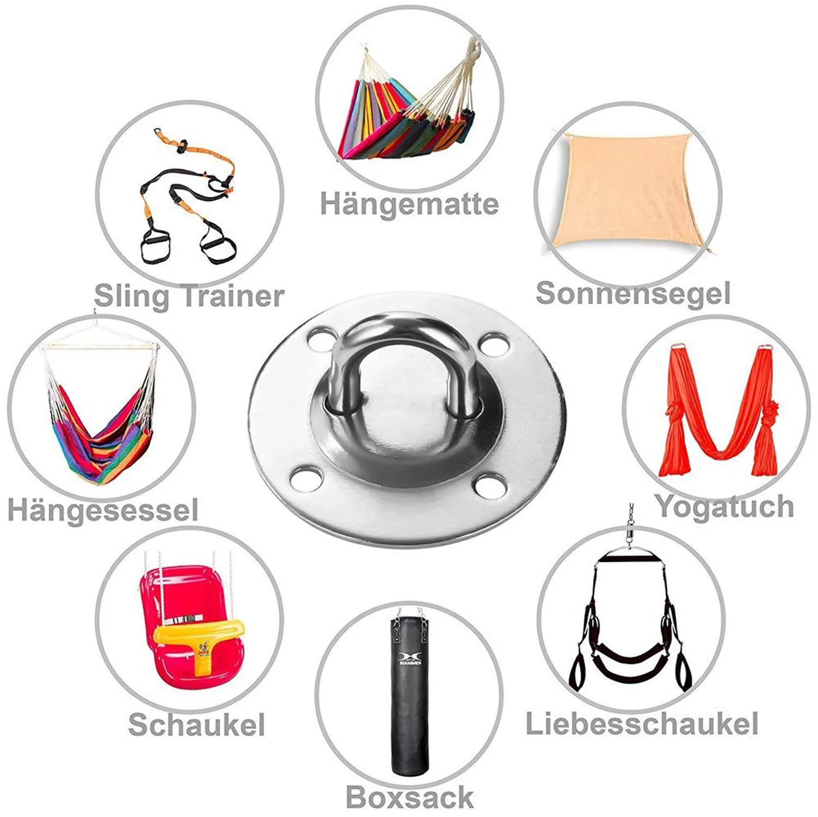 40 # подвесной поднос Нержавеющая сталь антенна Пряжка для йоги потолок Высокое