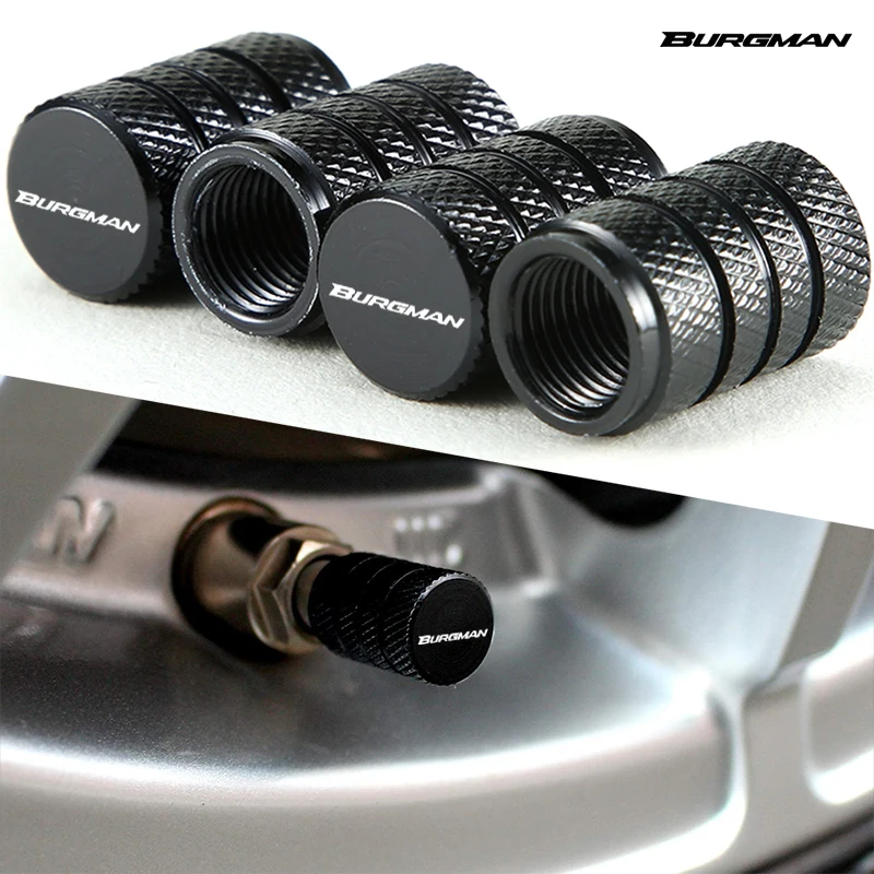 

For Suzuki BURGMAN 650 400 125 200 250 AN650 AN400 AN125 AN200 CNC Accessorie Wheel Tire Valve Stem Caps Airtight Covers