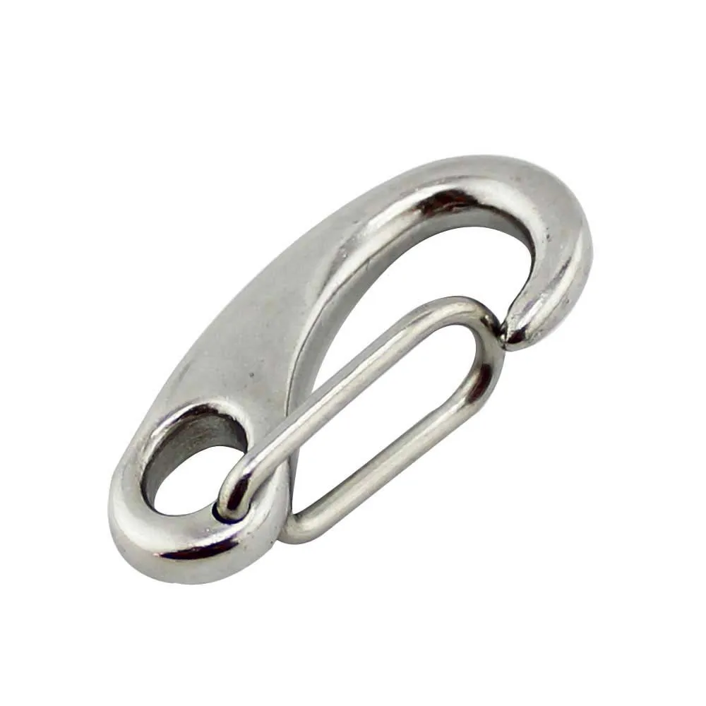 Пружинный карабин из нержавеющей стали быстрый в форме яйца 40 мм от китайского