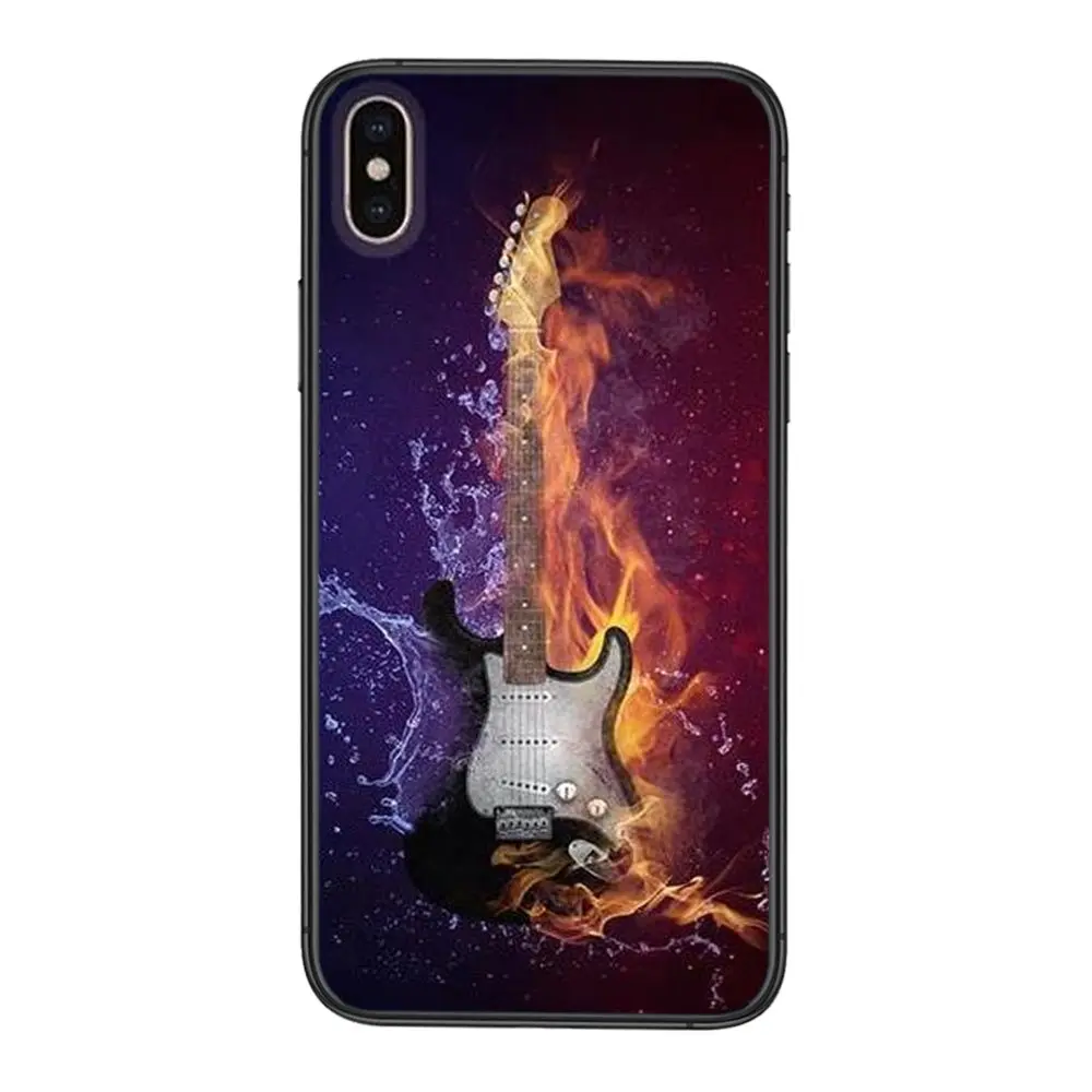 Мягкий чехол для телефона из ТПУ с музыкальной гитарой Dj Xiaomi Redmi 9 8 7 K40 9A 9C Pro Plus Nfc K30