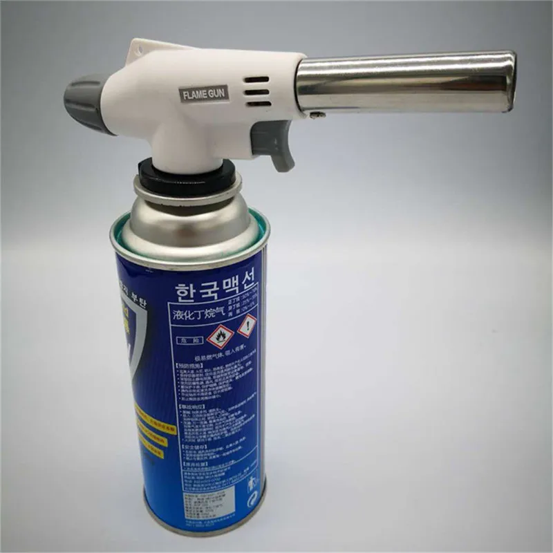 Наружная Портативная Бутановая горелка газовый фонарь Пламенный пистолет для