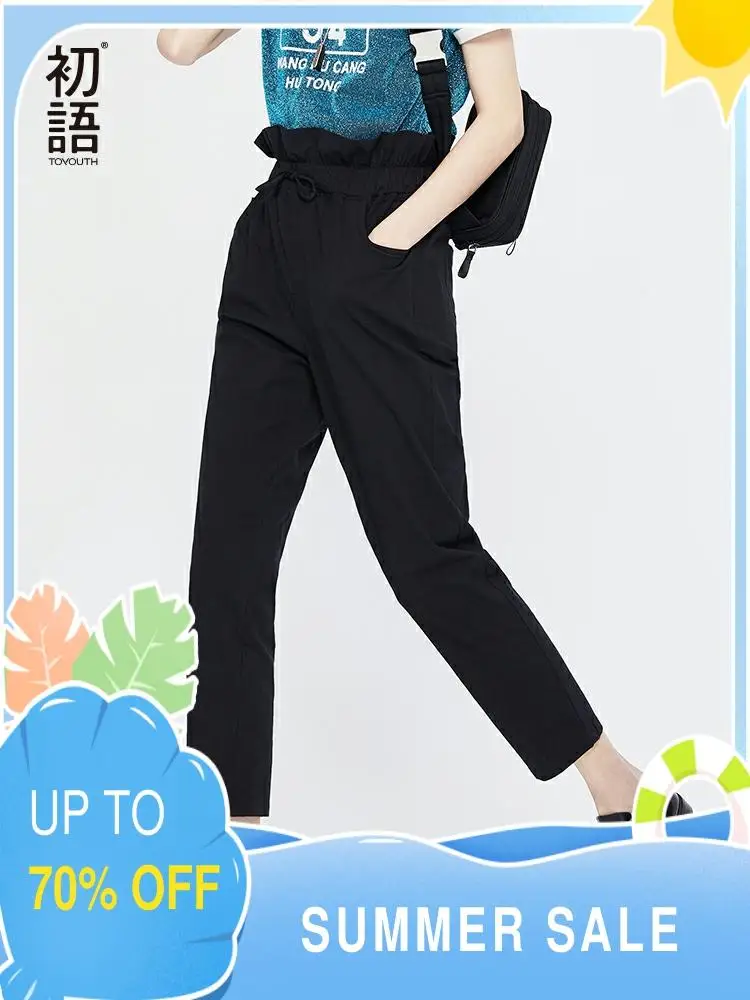 Toyouth Новая мода в винтажном стиле Однотонные Цвет бутон обхват талии