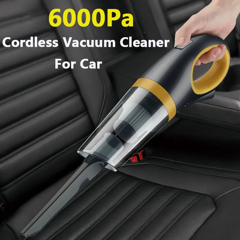 

Wireless Vacuum Cleaner 6000Pa Big Suction Cordless High Power USB Vacuum Cleaner Car Vacuum Cleaner Handheld Vacuum Dry and Wet