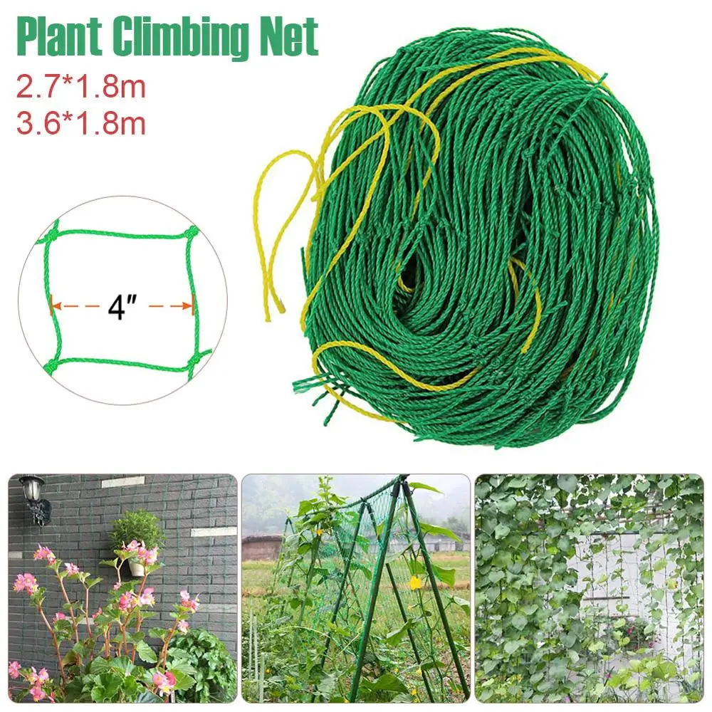 

3.9" Mesh Nylon Plants Climbing Net Trellis Netting Plant for Fruits Vegetables Hydroponics Support Net Grow Net Holder