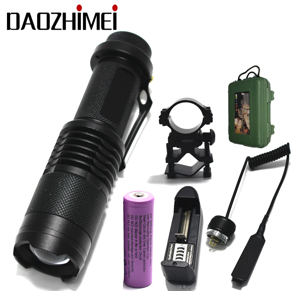 

USA EU Hot E17 XML T6 LED 2000LM Aluminum Zoomable Flashlights Torches lamplight for 18650 Rechargeable Battery Torch