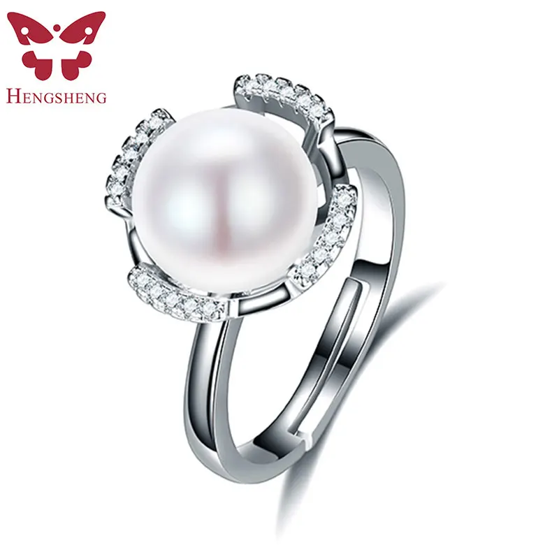 

Круглый bump большой AAAA 10-11 мм кольцо с натуральным пресноводным жемчугом для женщин подарок, 925 пробы Серебряное женское регулируемое Ювелир...