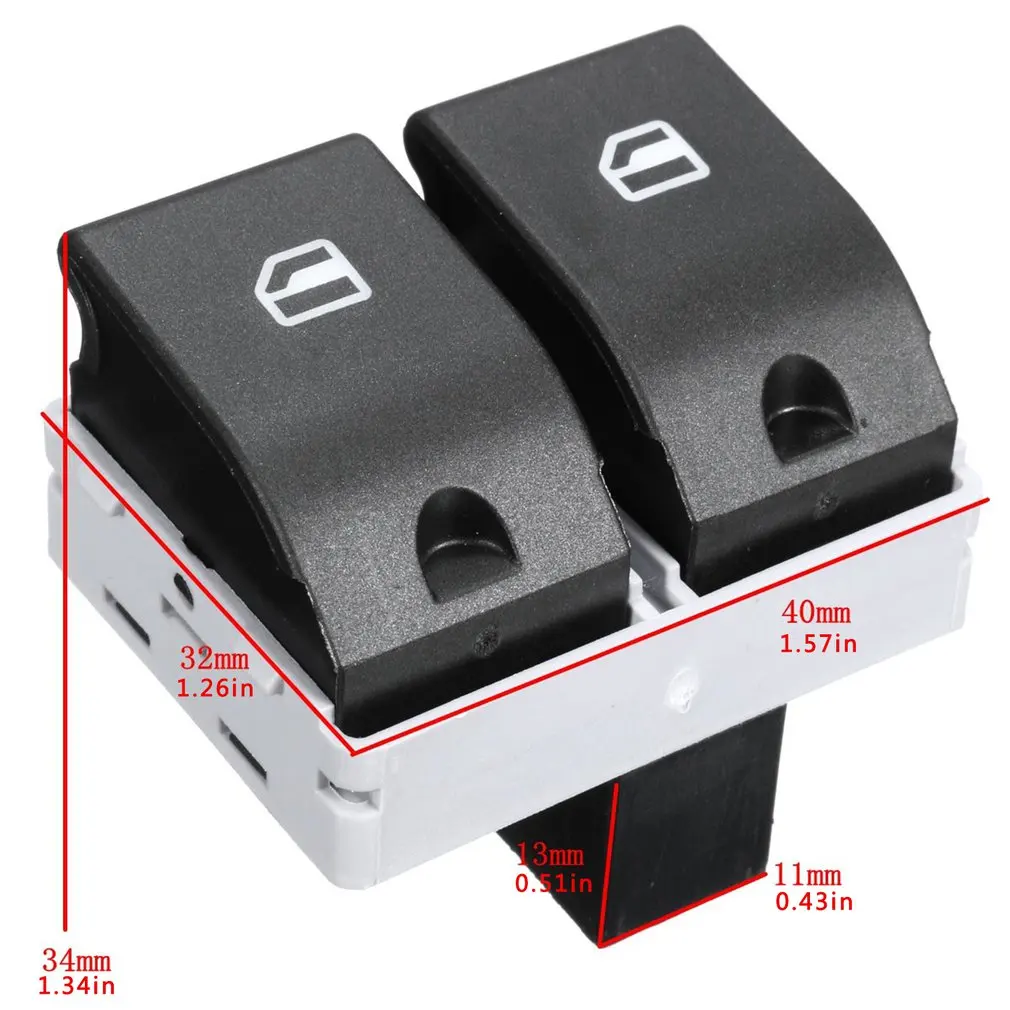 

Automobile Electric Window Control Switch Suitable For 9n For Seat Ibiza For Seat Cordoba 2002-2009 6Q0 959 858
