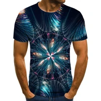 new casual mens t shirts summer fashion short sleeved 3d round neck tops three dimensional shirt rrend street wear