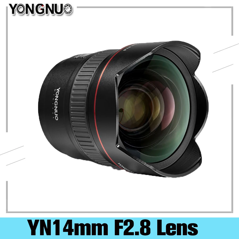 YONGNUO ультра широкоугольный основной объектив YN 14 мм F2.8 металлическое Крепление с