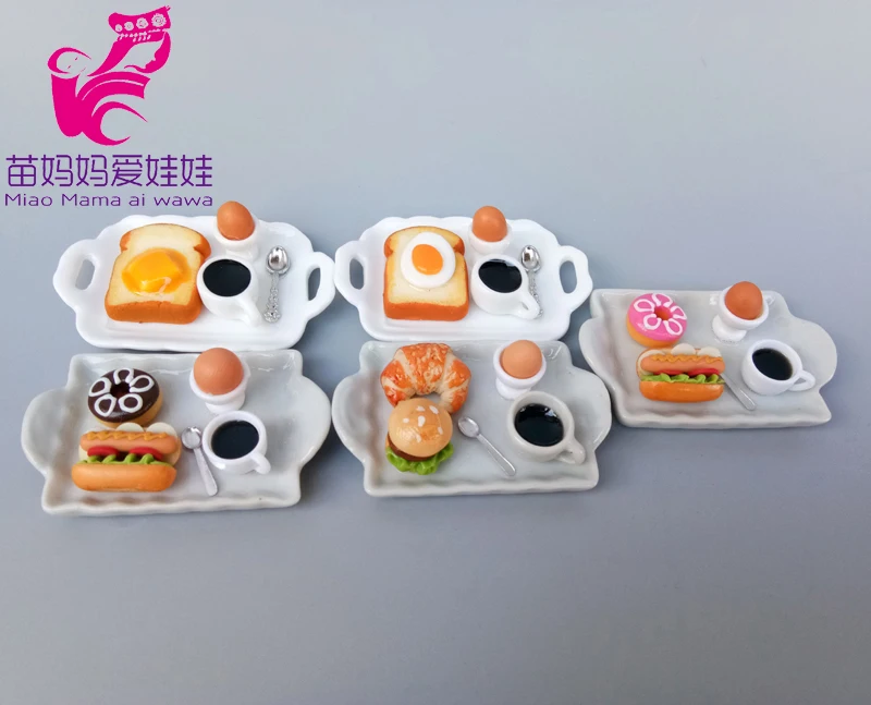 Миниатюрная модель для еды и напитков кухонный десерт завтрака куклы Барби Blythe