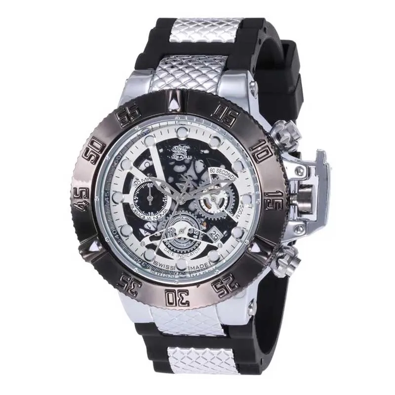 

Luxury Men's Watch Quartz- All Function Sports Watches With Rotating Dial Luminous Male WristWatch Large Dial relogio masculino