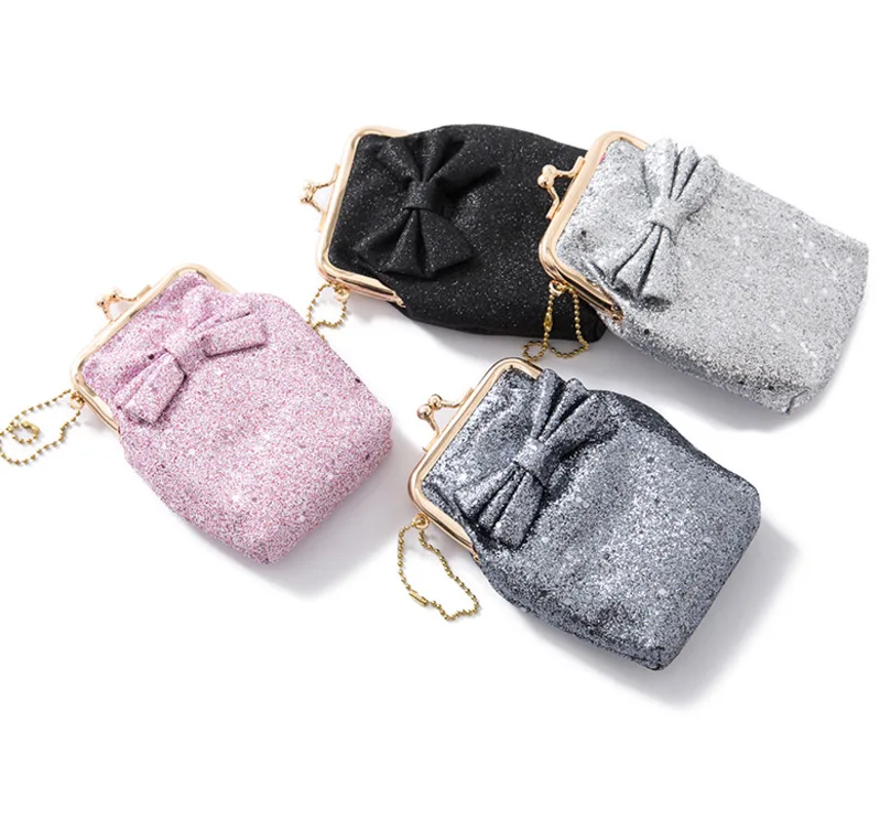 Женский кошелек для монет на ремне с блестящими бриллиантами сменная сумка