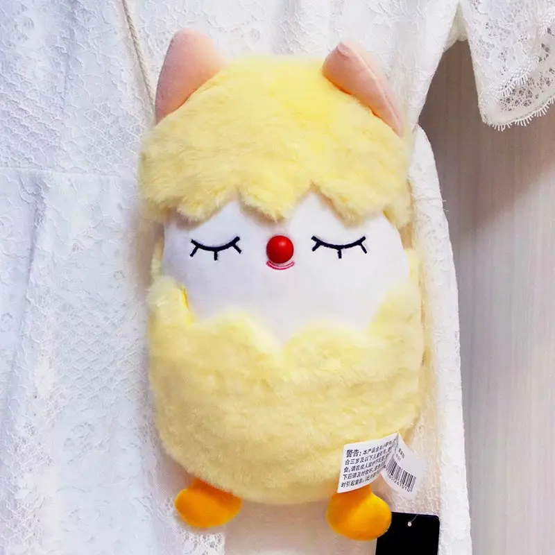 

Kawaii Stuffed Plush Colorful Egg Backpack For Girls Plush Shoulder Bag Birthday Christmas Gift