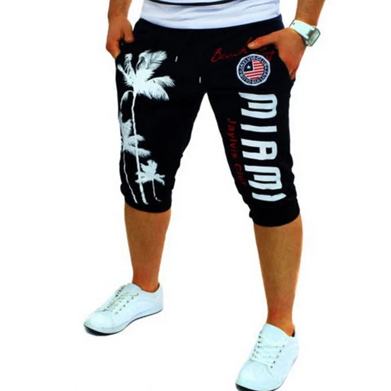 2017 импортные товары мужские шорты с цифровой печатью кокосовый узор