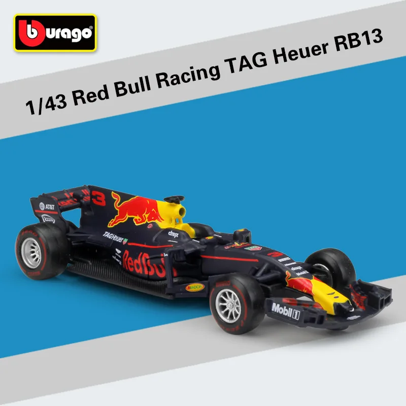 2017 RB13 No.3 1:43 Bburago F1 и гонки SF90 SF71H SF70H SF16H RedBull Honda RB15 RB14 RB13 RB12 Benz W07 литья под давлением модель автомобиля - Цвет: 2017 RB13 No.3
